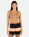 Inmocean Women's Snap Front Boardshort 3" In Black,sunrise Pink