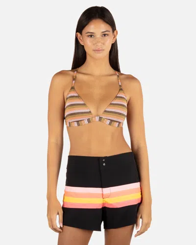 Inmocean Women's Snap Front Boardshort 3" In Black