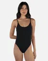 Inmocean Women's Solid Moderate One Piece In Black