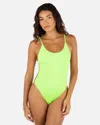 Inmocean Women's Solid Moderate One Piece In Key Lime