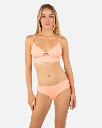 Inmocean Women's Solid Reversible Bralette In Neon Peach,sky