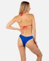 Inmocean Women's Solid Scrunch V Front Skimpy In Cobalt