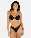 Inmocean Women's Solid Tab Underwire Bra In Black