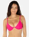 Inmocean Women's Solid Underwire Bra In Pink Burst