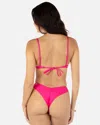 Inmocean Women's Solid V Front Skimpy Bottom In Pink Burst
