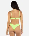 Inmocean Women's Solid V Front Skimpy In Key Lime