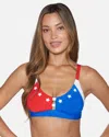 Inmocean Women's Team Moore Tab Scoop Top In Blue,red