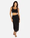 Inmocean Women's Ulu Leaf Midi Skirt In Black