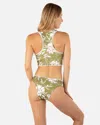 Inmocean Women's Waimea Valley Max Mid Rise Cheeky Bottom In Army