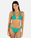 Inmocean Women's Wave Scrunch Tri Top In Teal