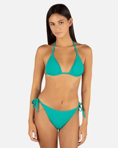 Inmocean Women's Wave Scrunch Tri Top In Teal