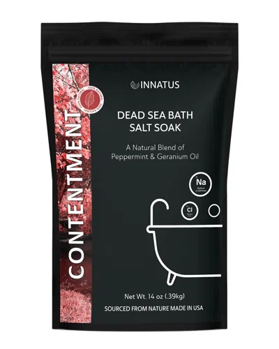 Innatus 14oz Dead Sea Contentment Bath Salt Soak With 21 Minerals In Black