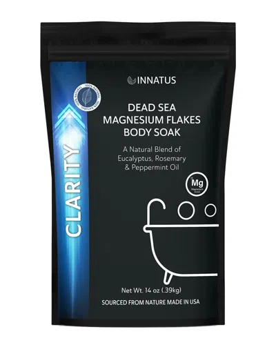 Innatus 14oz Pure Dead Sea Magnesium Flakes Clarity Soak In Black