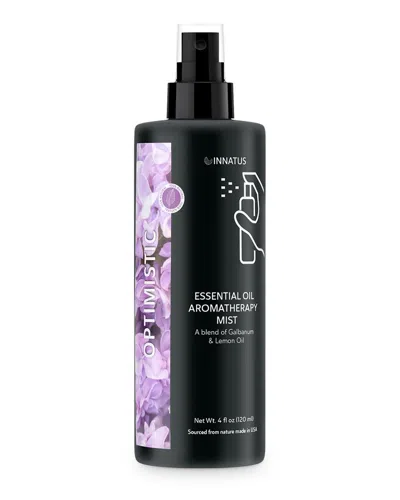 Innatus 4oz Essential Oil Aromatherapy Optimistic Mist In Black