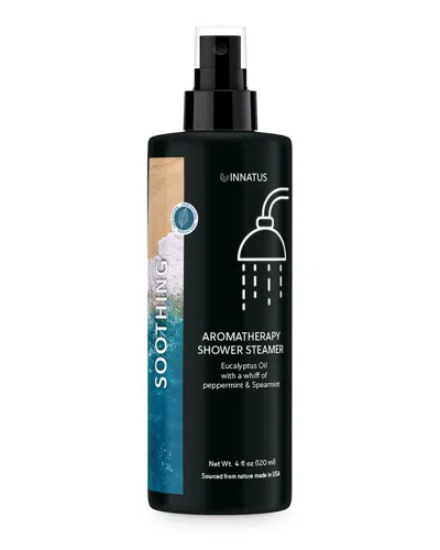 Innatus 4oz Soothing Shower Spray Eucalyptus Oil With A Whiff Of Peppermint In Black