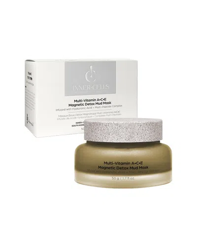 Inner Cells Unisex 1.7oz Multi-vitamin A•c•e Magnetic Detox Mud Mask Infused With Hyaluronic Acid +  In Transparent