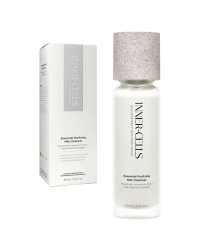 Inner Cells Unisex 3oz Essential Purifying Milk Cleanser Infused With Hyaluronic Acid + Multi-peptid In White