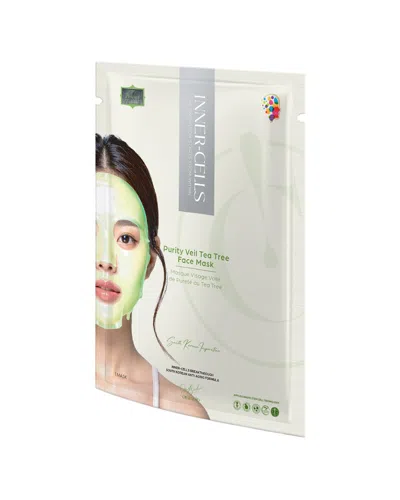 Inner Cells Unisex Purity Veil Tea Tree Face Mask In Green