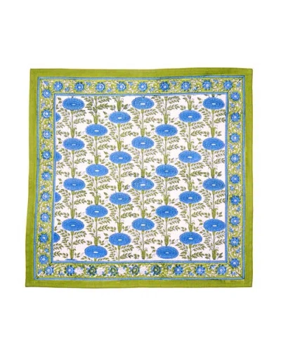 Inner Child Araminta Blockprint Napkins In Green