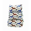 Inner Child Blue / Brown Dashing Doxies Toiletry Bag Large Size