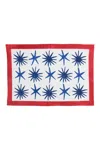 Inner Child Blue / Yellow / Orange Celestial Matisse Blockprint Placemat, Set Of Two