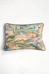 Inner Child Flatiron Feathers Hand-marbled Pillow In Multi