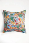 Inner Child Marais Hand Marbled Square Pillow In Multi