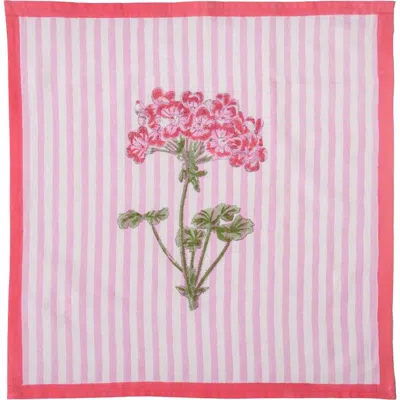 Inner Child Pink Hydrangea Blockprint Napkins