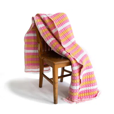 Inner Child Pink / Purple / Yellow Grand Budapest Sujani Quilt In King Size