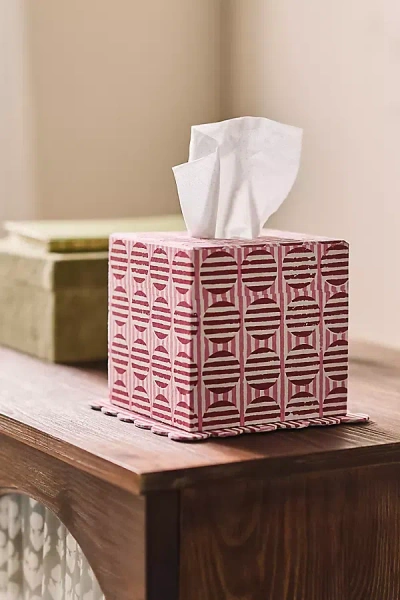 Inner Child Scallop Printed Tissue Box In Multi
