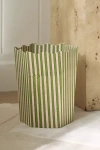 Inner Child Scallop Printed Waste Bin In Green