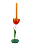 Inner Child Tulip Candleholders - Red And Yellow