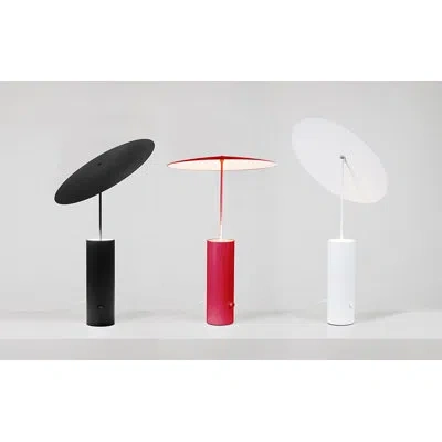 Innermost Parasol 19.75" Table Lamp In Red