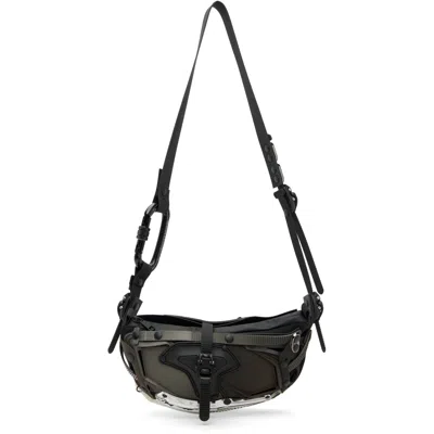 Innerraum Black & Silver Object I30 Crossbody Bag In Patchwork