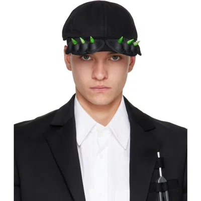 Innerraum Black Object C53 Baseball Cap In Black + Alien Green