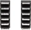 Innerraum Black Object Ea9 Earrings In Black Matt + Silver