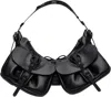 Innerraum Black Object Hm2 Small Half Moon Bag In Black