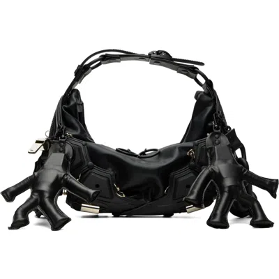 Innerraum Black Object M02 Small Half Moon Bag In Black Matt