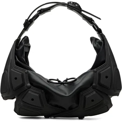 Innerraum Black Object M02 Small Half Moon Bag In Black Matt