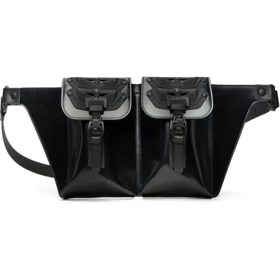 Innerraum Black Object U02 Double Pocket Crossbody Bag