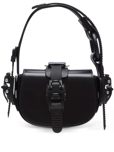 Innerraum Buckle Strap Messenger Bag In Black