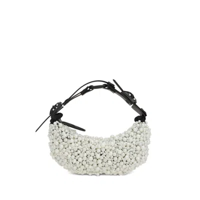 Innerraum Faux Pearl-embellished Belt Bag In White