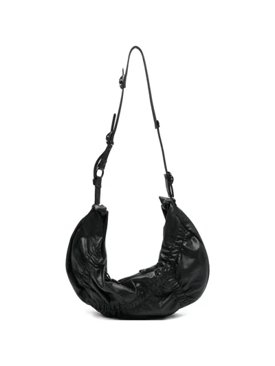 Innerraum Gathered-detail Messenger Bag In Black