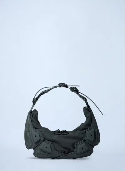 Innerraum Men Small Object M02 Half Moon Shoulder Bag In Gray