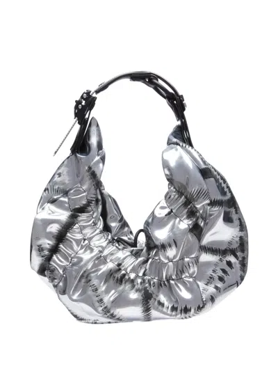 Innerraum Metallic Shoulder Bag In Silver