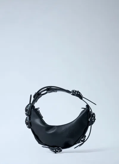 Innerraum Object Hm0 Half Moon Shoulder Bag In Black