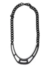 Innerraum Object N11 Stirrups Necklace In Black