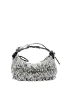 Innerraum Pearl-embellished Buckle Shoulder Bag In Silver
