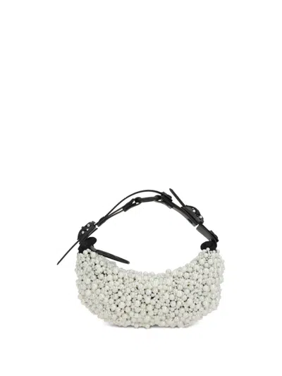 Innerraum Pearl-embellished Shoulder Bag In White