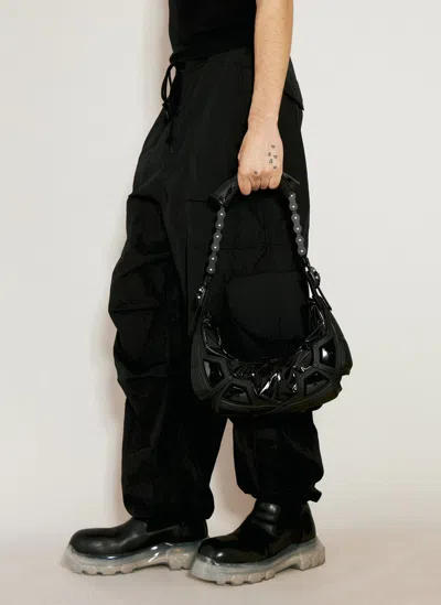 Innerraum Small Object M02 Half Moon Shoulder Bag In Black